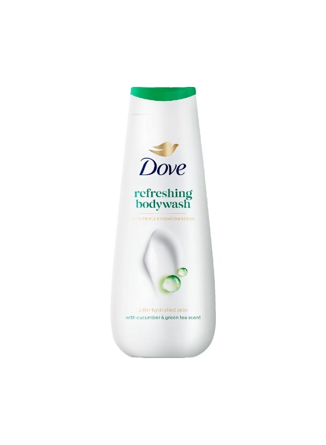 Dove Refreshing Bodywash with Triple Hydration Serum, 300ml - Image 1